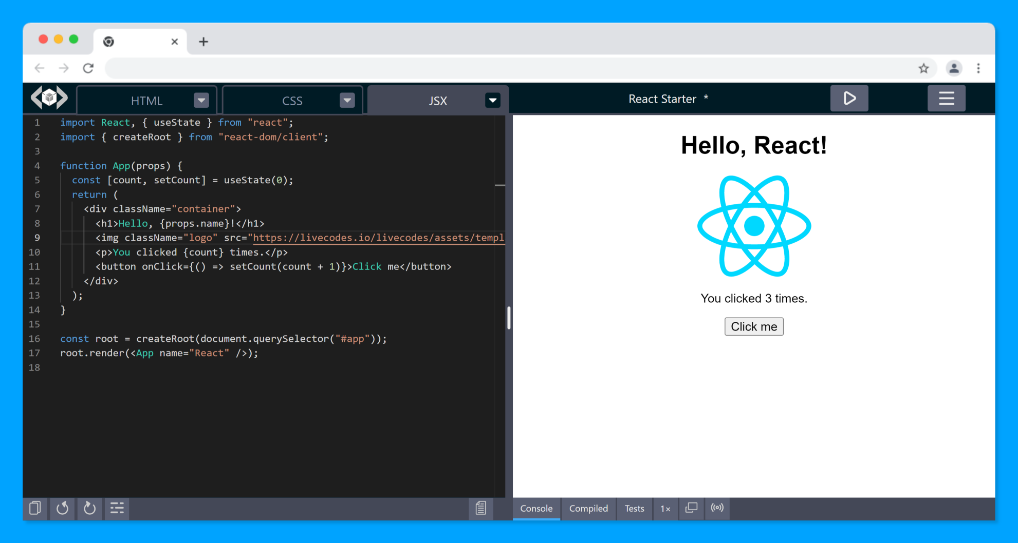LiveCodes screenshot